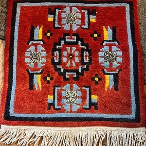 Turkish Style Red and Gray Rug